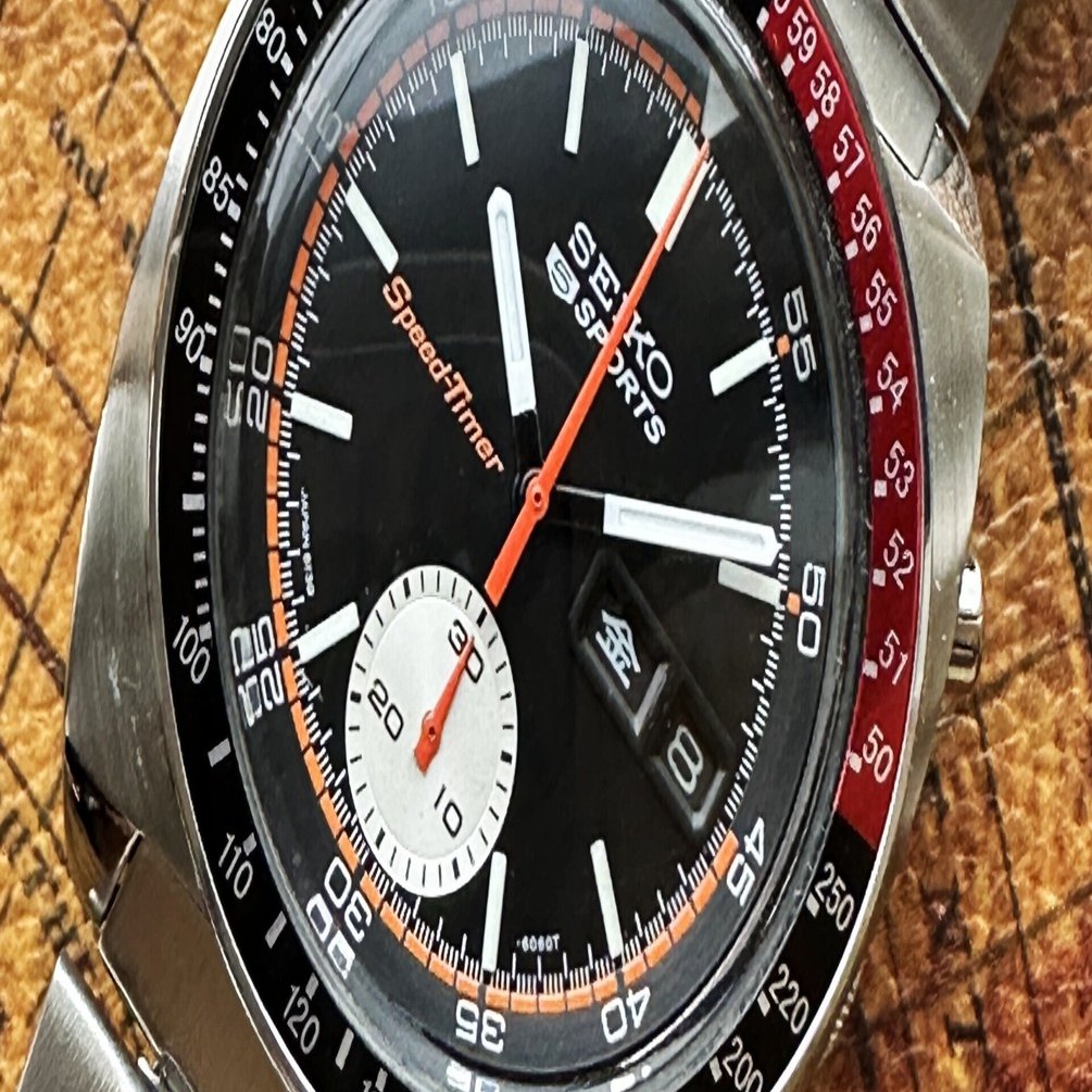 即納 OH済【セイコー 5スポーツ スピードタイマー 6139-6032】 コーク