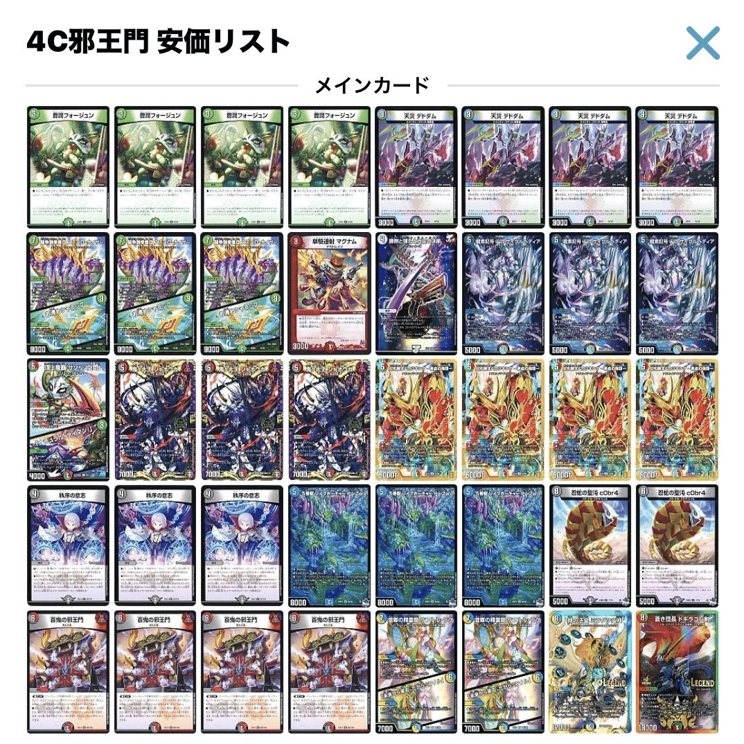 デュエマAdvent Calendar2025魔 4日目】4c邪王門を使おう【実は