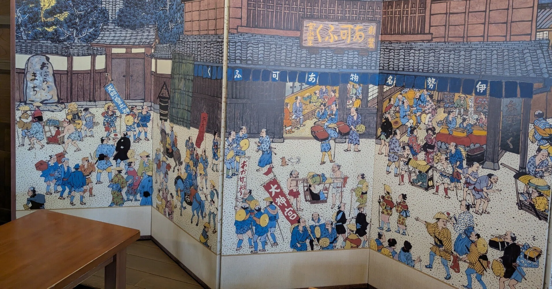 れいわ伊勢ものがたり②「昭和の浮世絵師が描いた、おかげ参り屏風絵