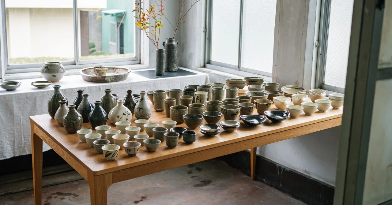 吉野敬子さん作 古唐津 鉢 明日からいよいよはじまります。「吉野 魁・吉野 敬子 遺作展 『古唐津
