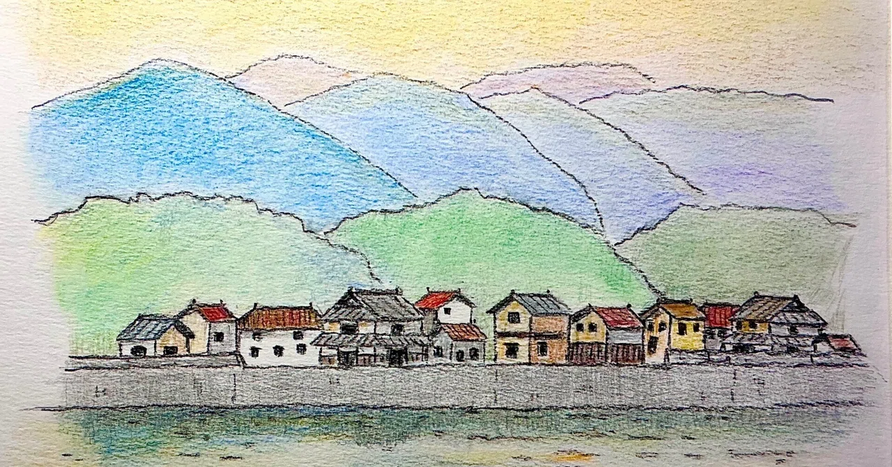 色鉛筆で描いてみた｜水彩スケッチ帖