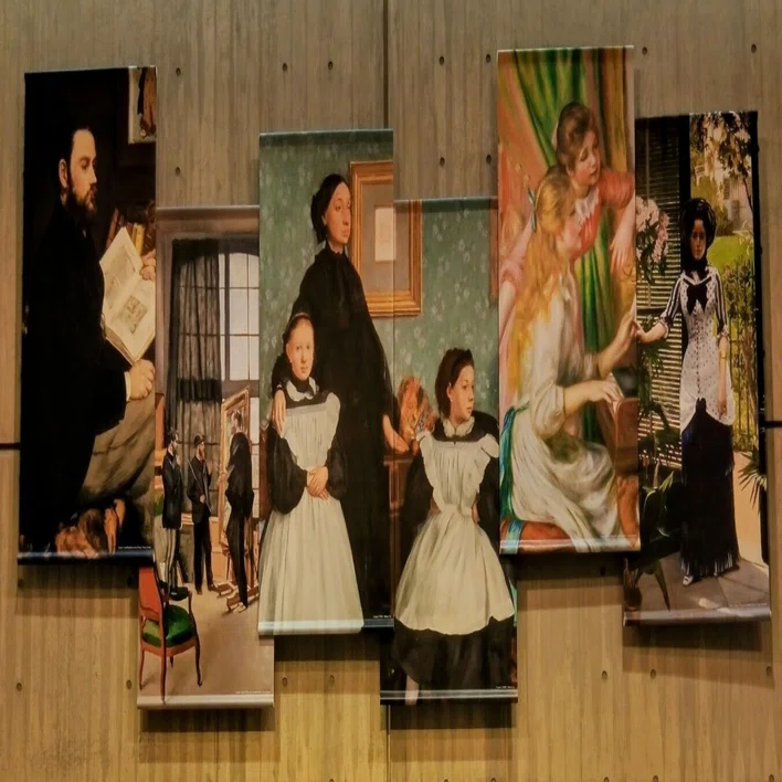 オルセー美術館所蔵　印象派　国立西洋美術館　ミニ複製画 ピアノを弾く少女たち オルセー美術館所蔵 印象派ー室内をめぐる物語」 国立西洋美術館で10月