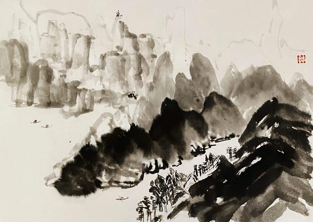 山水図 瞑想から水墨画に移行。｜西川明美