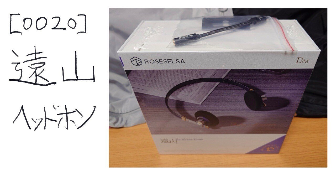 0020] ヘッドホン DISTANT MOUNTAIN 10th Anniversary Edition 開封