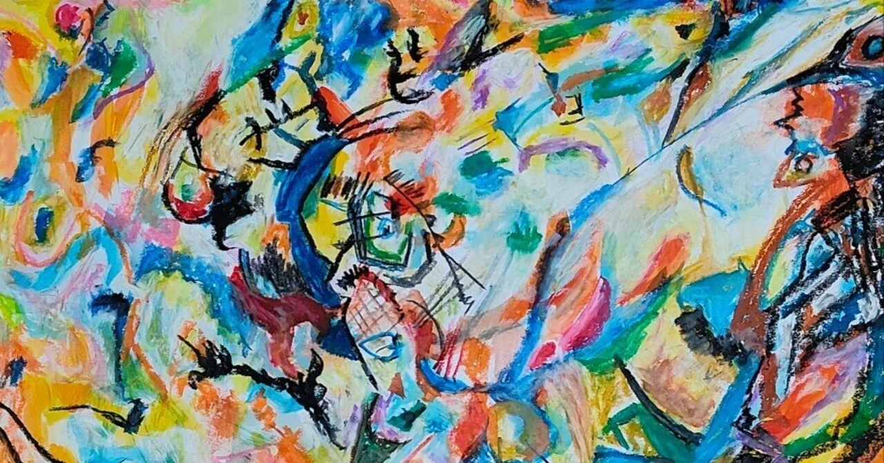 油絵　ロンロンロン　　コンポジション*鳥 ワシリー・カンデンスキー『コンポジション ⅤII』1913年」｜黒川 正弘
