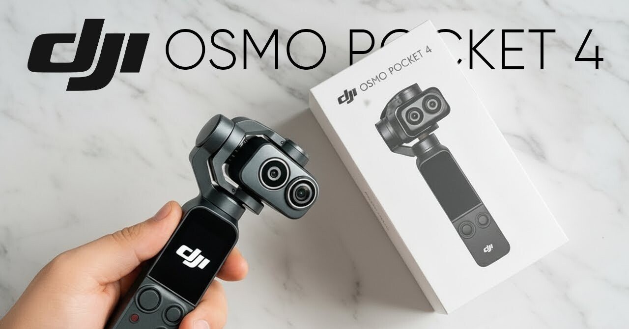 DJI Osmo Pocket 4：2025年12月登場が濃厚か？注目の仕様と戦略的背景