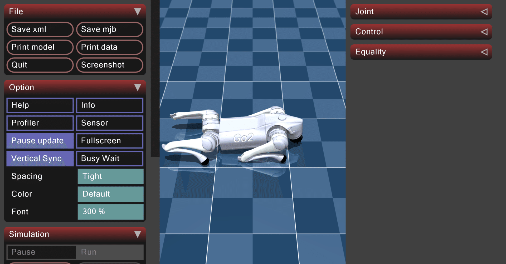 Unitree mujoco を試す｜npaka