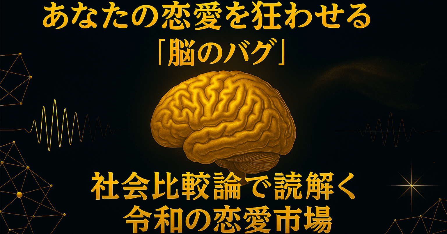 あなたの恋愛を狂わせる「脳のバグ」社会的比較理論で読み解く令和の恋愛市場｜恋愛戦略家K