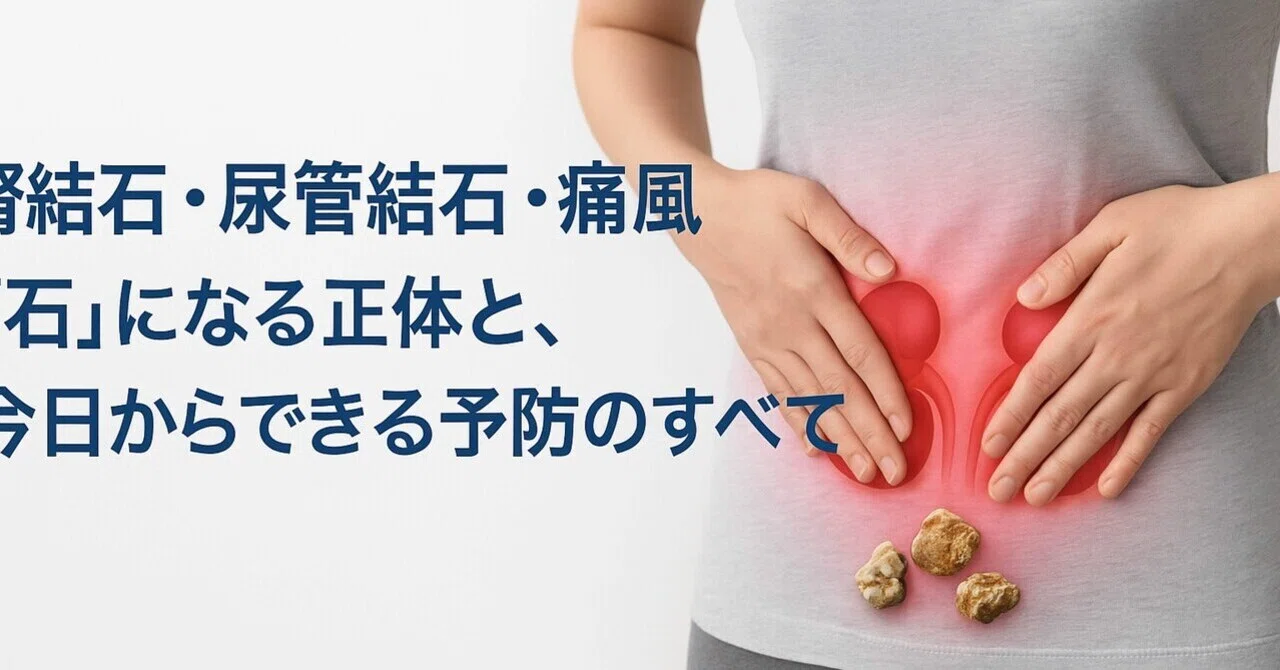 11/14 いい石の日🪨腎結石・尿管結石・痛風──「石」の正体と、今日からできる予防のすべて｜yuya_tsum1
