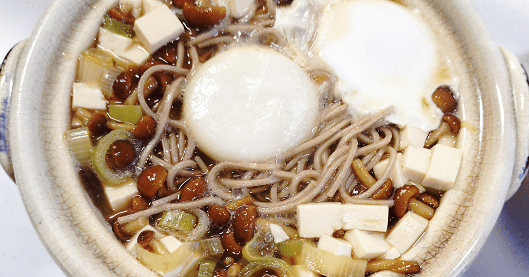 鍋焼なめこ汁の力そば【我が干しそば道 精進の136杯目】｜全日本干し