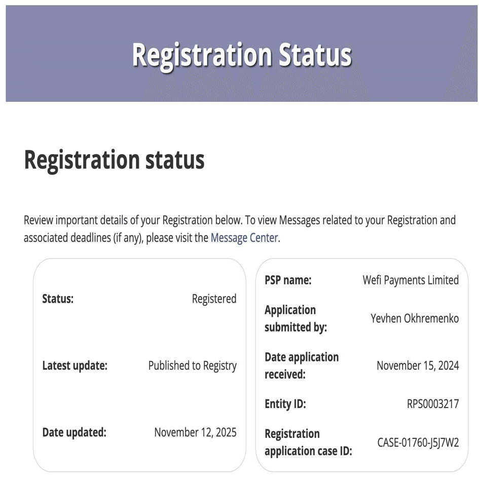 WeFi、カナダ中央銀行に正式登録✨世界が認めた次世代オンチェーン銀行の誕生｜WeFiで億り人ちゃん