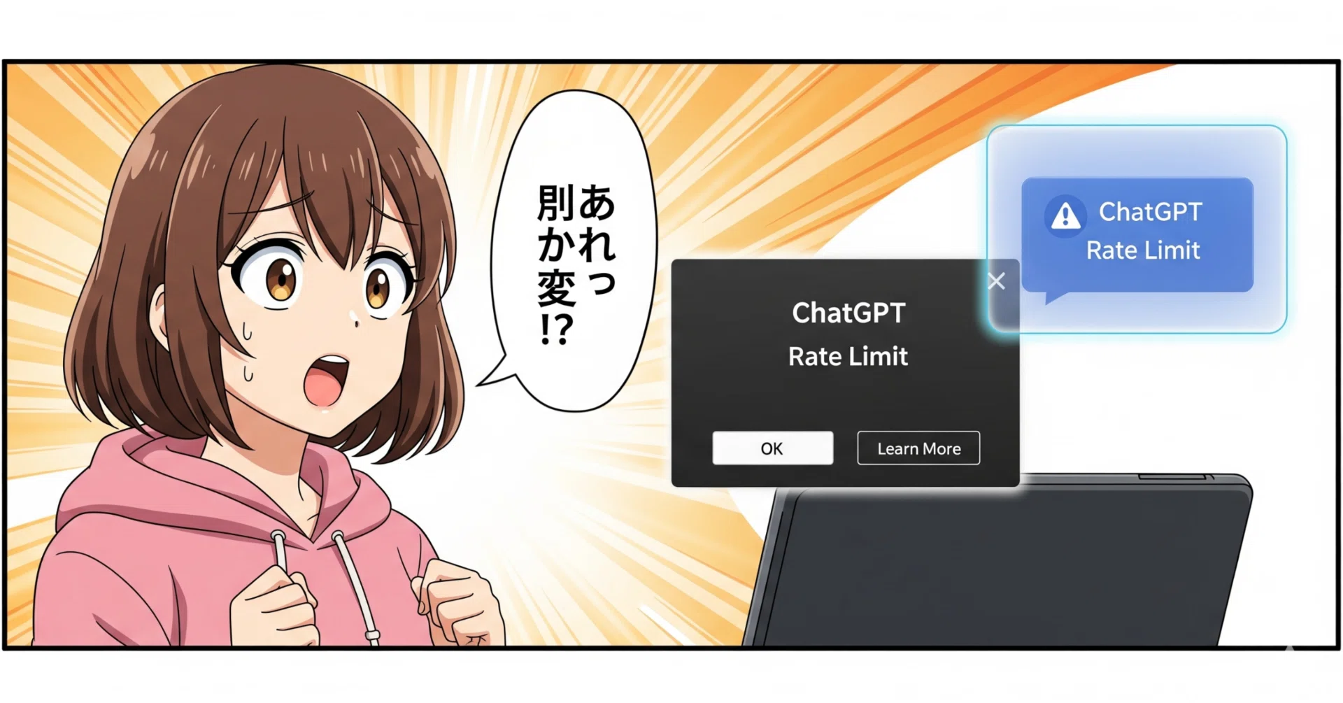 挙動観察】ChatGPTの使用制限メッセージのアップデート〜今日の気付き
