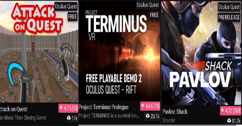 Vr Sidequestで遊べる面白かった無料ゲーム３つ Oculus Quest なでしこ大和 Vrとvtuberの人 Note
