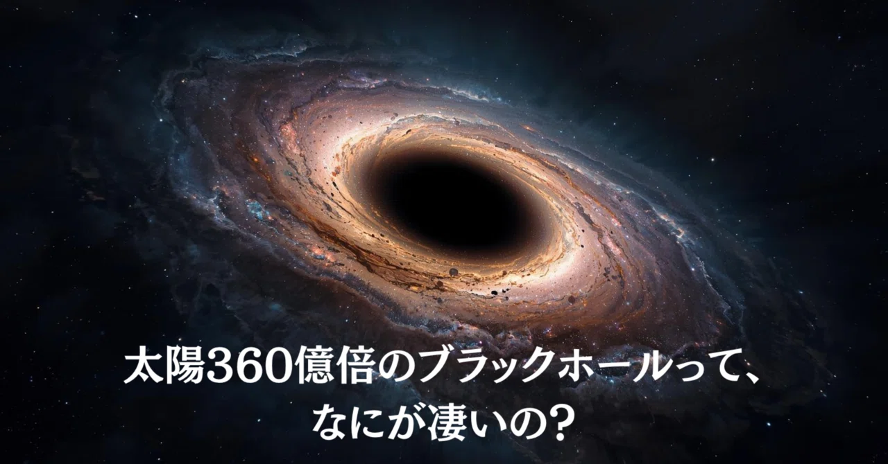 宇宙ニュース】SF超えの「怪物」がいた。太陽360億倍のブラックホール