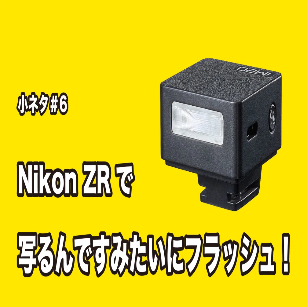 フォトフラッシュ 6 : Nikon ZRのサイズ感にぴったりなコンパクトフラッシュ！｜y.