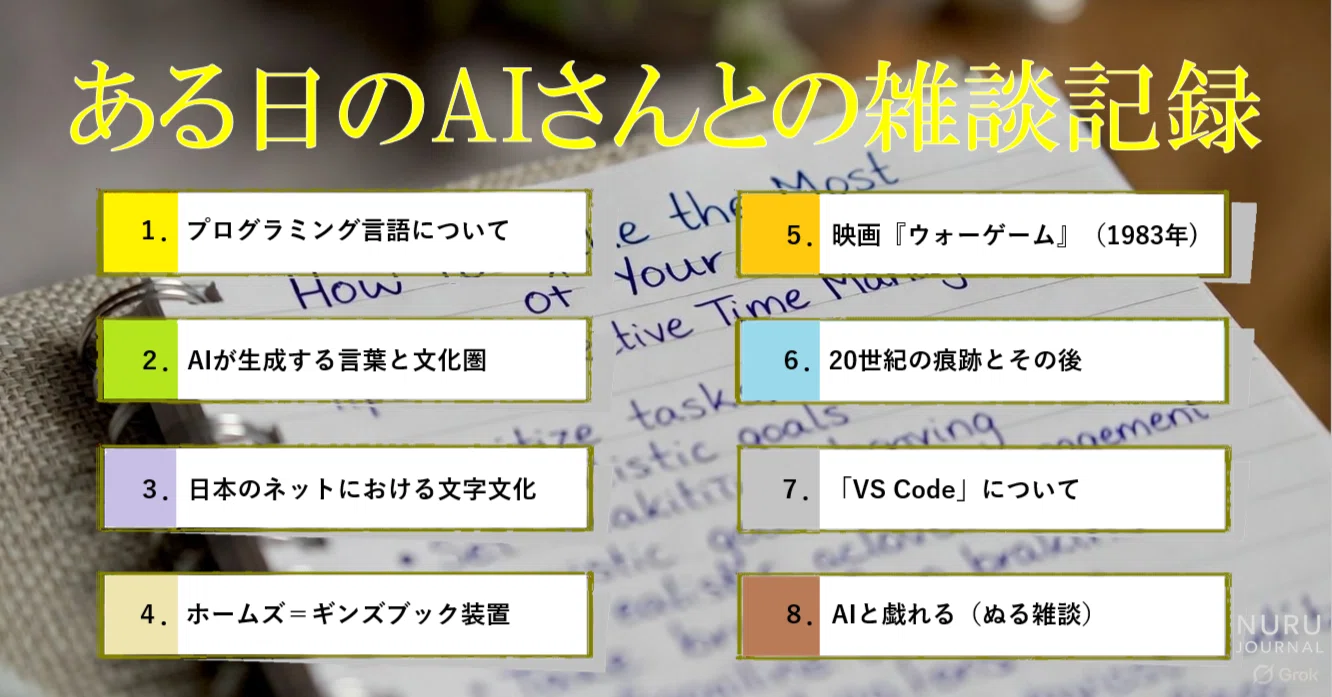 ある日のAIさんとの雑談記録（ChatGPT)｜那古野仁