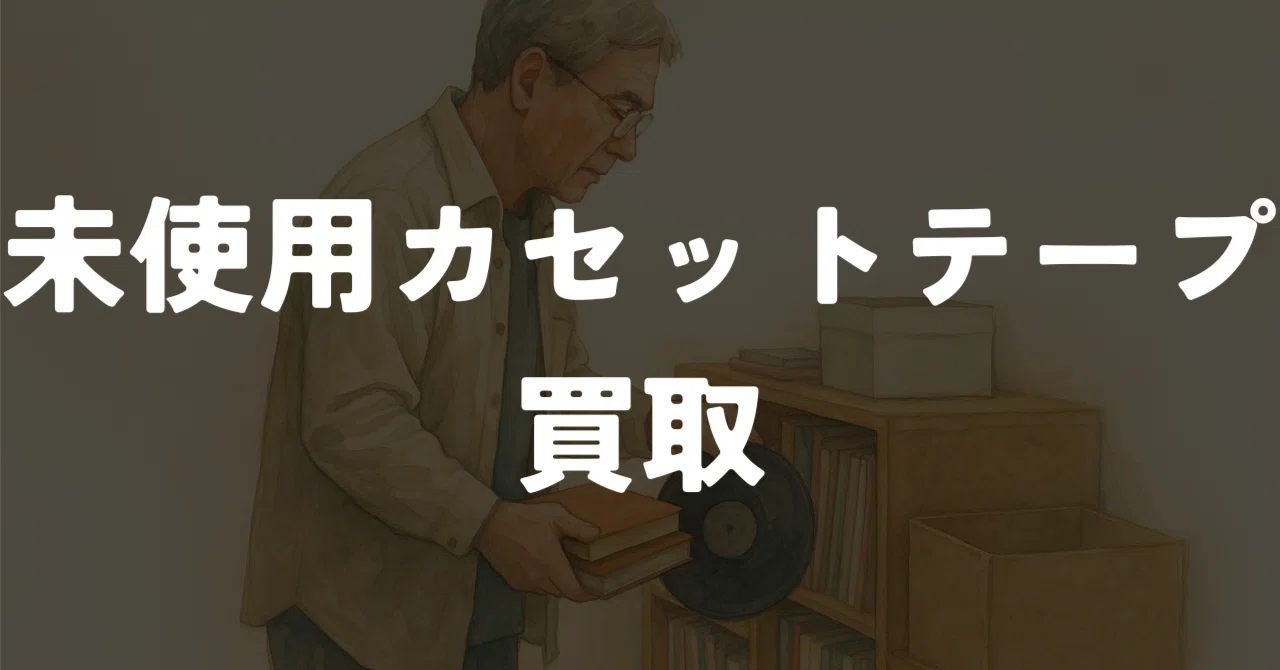 未使用カセットテープを高く売る秘訣｜録音しないまま眠っているテープ 