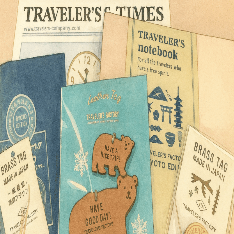 トラベラーズファクトリー ノート キット 京都 限定 ノートブック ブルー TRAVELER'S notebook Blue Edition トラベラーズノート ブルー