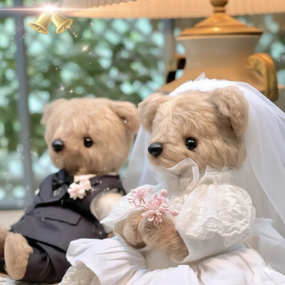 サムとテディのウエディングベア｜S・Y・K bear | テディベア作家