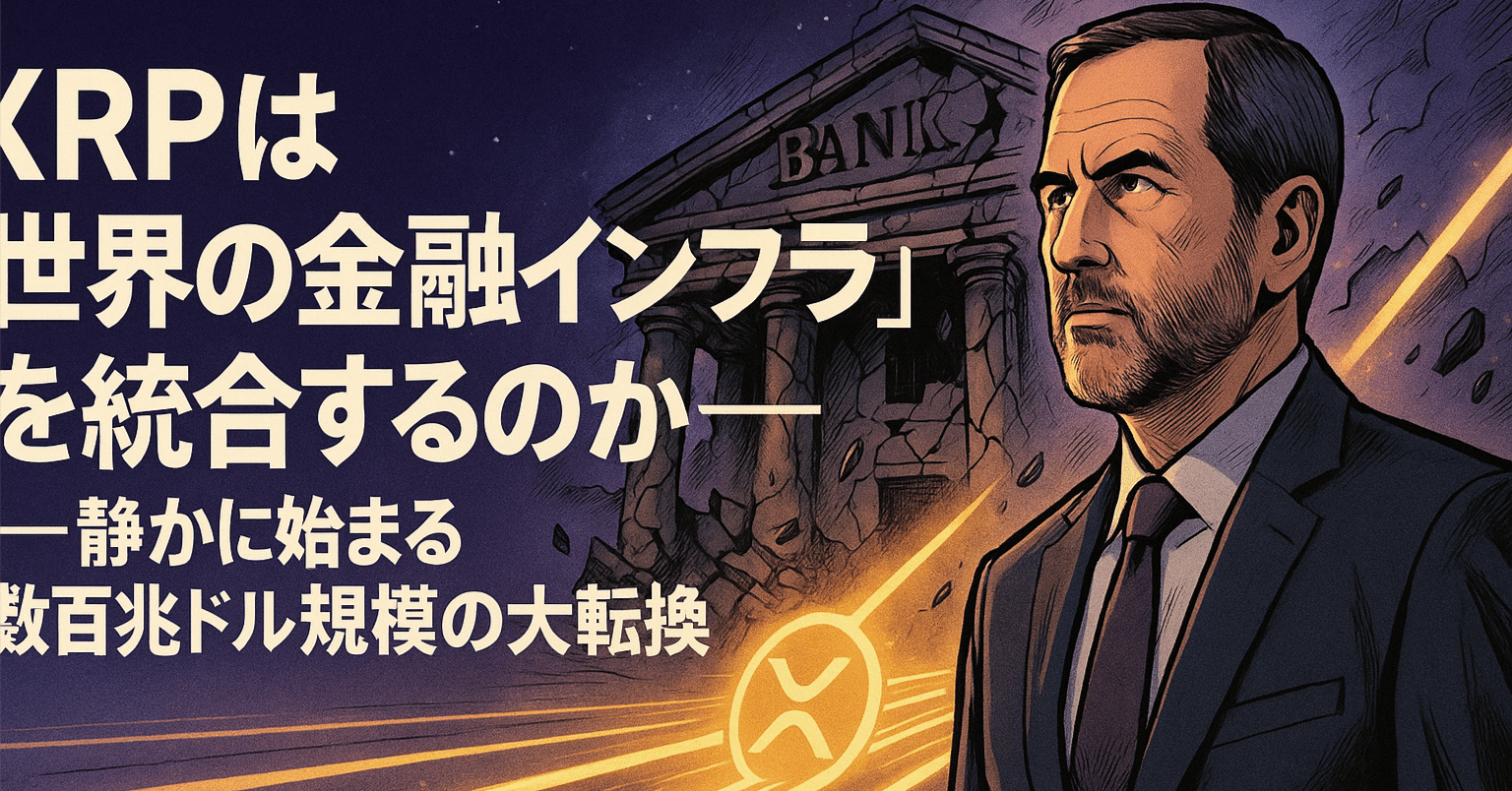 XRPは“世界の金融インフラ”を統合するのか──静かに始まる数百兆ドル規模の大転換｜光本貴一｜XRP / Ripple