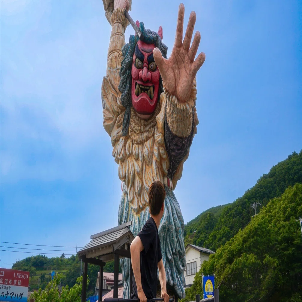 日本一周88~90日目]秋田のシンボル、なまはげ、ゴジラ岩を巡り北上