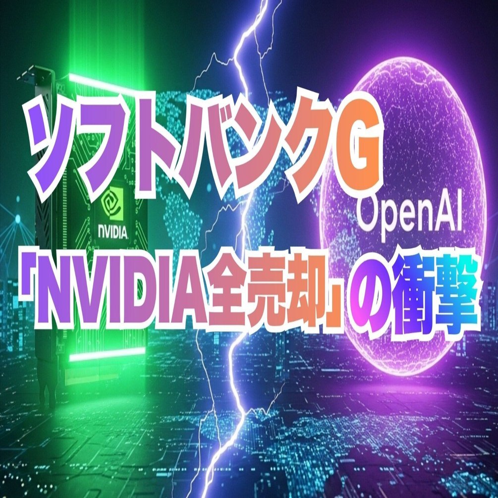 ソフトバンクG「NVIDIA全売却」の衝撃──AIインフラ争奪戦が“あなたのスマホ・家電・車”の値段に直撃する日｜NextStep_YK