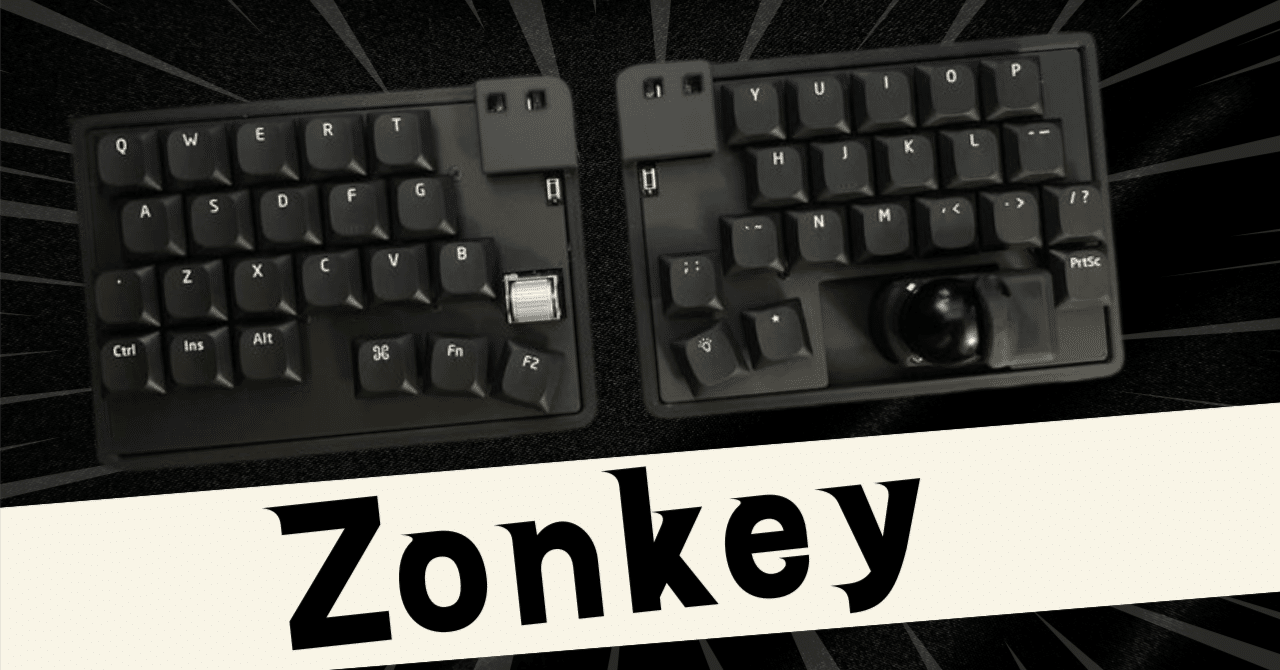 無線キーボード　Zonkey（マットブラック）① 4月29日発送予定分 これ、小さいのに万能すぎ。Zonkeyは沼｜にょろ