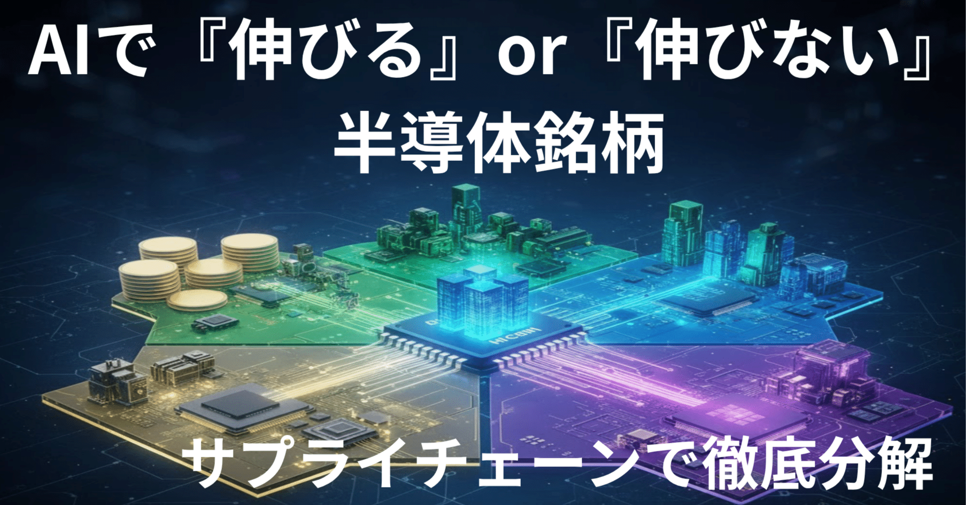 半導体は全部一緒』は危険信号！AIで【伸びる銘柄】と【伸びない銘柄】をサプライチェーンで徹底分解｜半導体ビジネスラボ