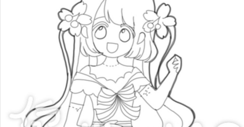 子供向けのぬりえ さくらのお姫さま 人魚姫 Ccoa ここあ 育児に関わるイラストを描いています Note