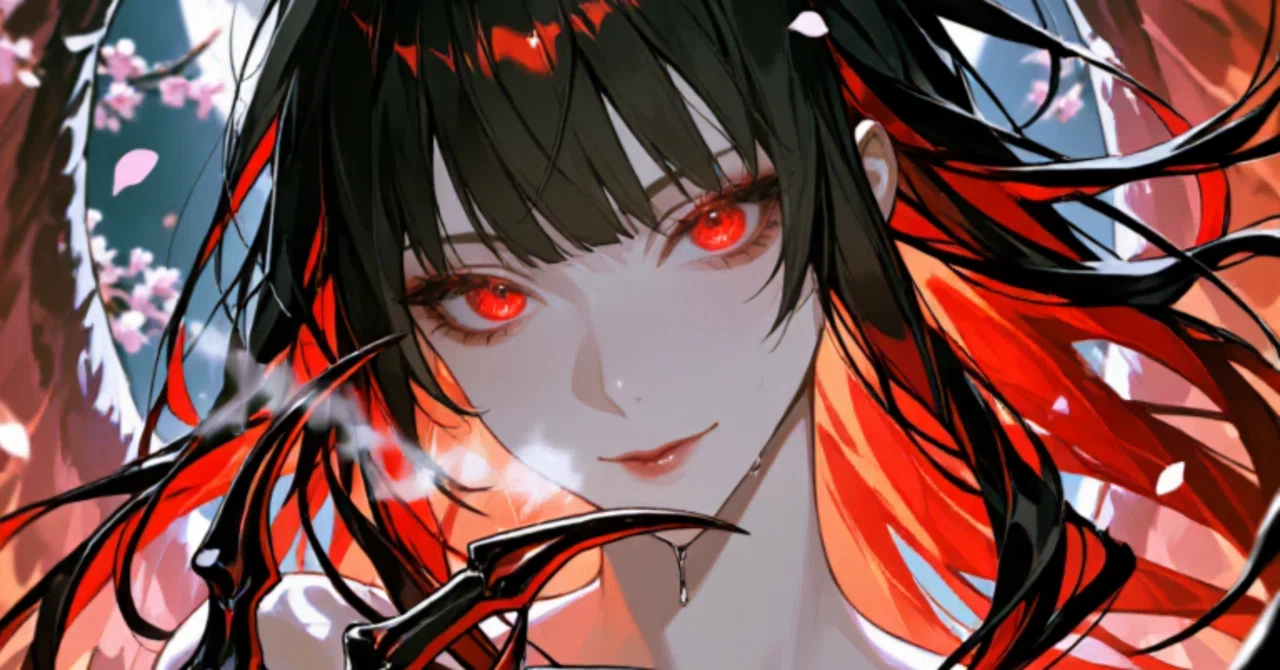 AIイラスト】ダークファンタジー｜百鬼夜行｜緋鴉（ひがらす）|深淵