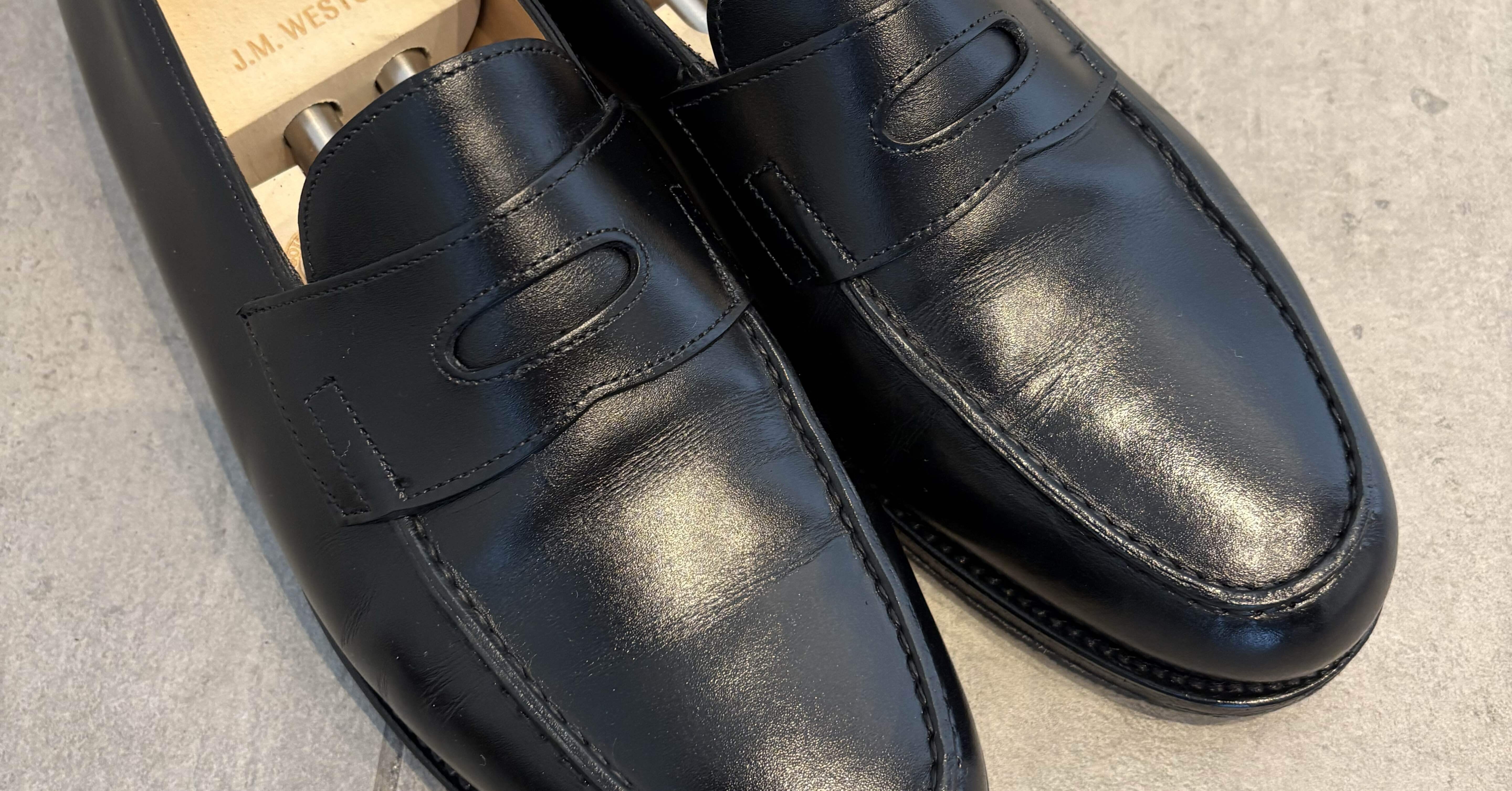 【美品】JOHN LOBB Lopez ジョンロブ　ロペス　黒　5.5 E ジョンロブ LOPEZ(ロペス) コインローファー ブラック サイズ5.5E