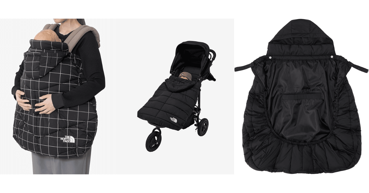 THE NORTH FACEノースフェイス抱っこ紐　ベビーカー　カバー　ブラック THE NORTH FACE シェルブランケット ブラック 抱っこ紐用カバー ノース