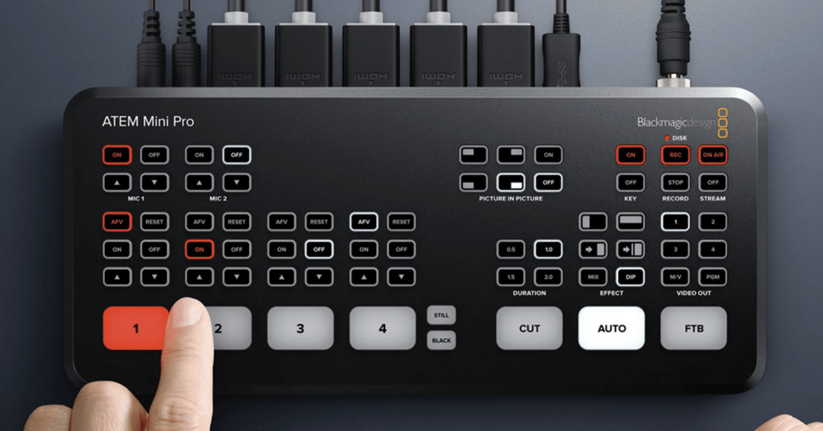 【予約受付中】 mini ATEM PRO お気楽スイッチャー適当レビュー｜Takumin - その他