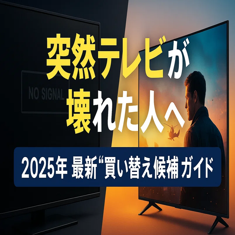 2025年11月版】テレビが突然壊れて買い替えたい人へのレスキューガイド