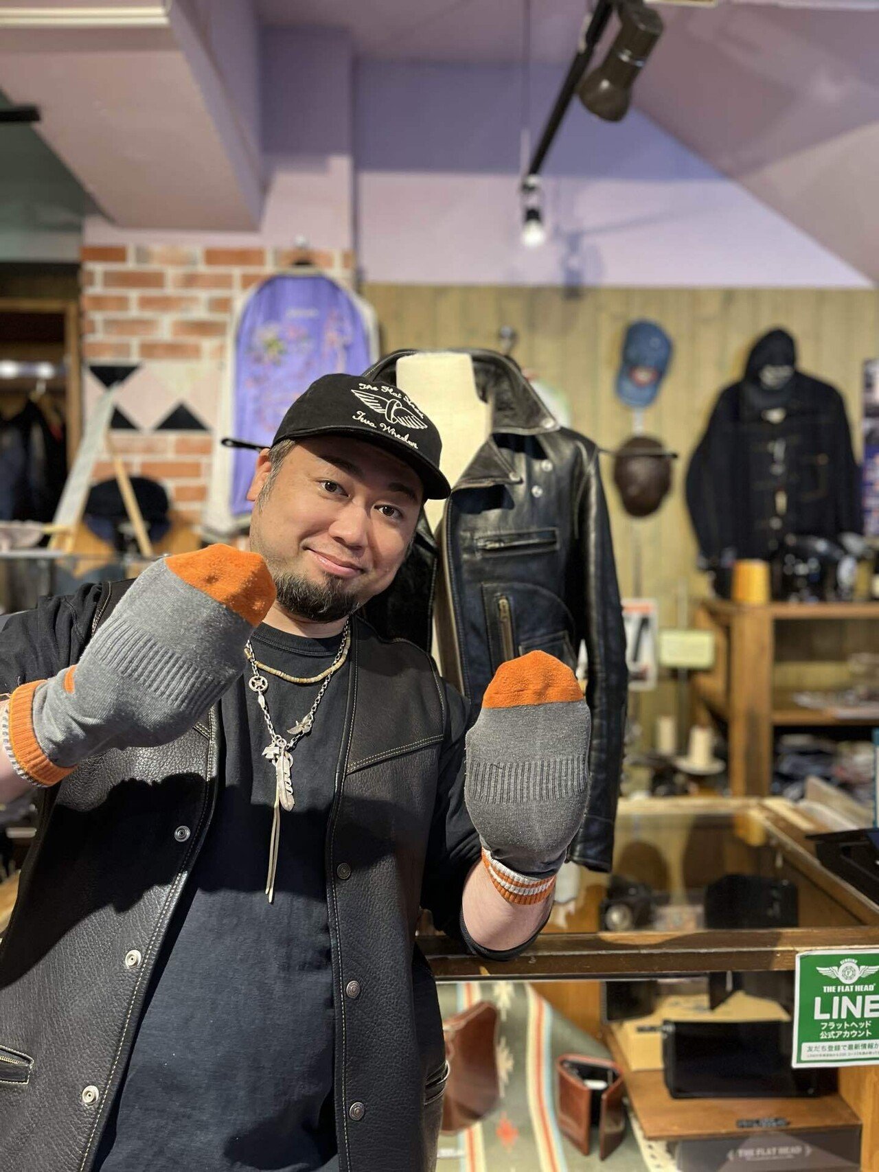 みやび様‼️ 専用THE FLAT HEAD ホースハイド　パイソン 鉄馬乗り的 銘品図鑑 THE FLAT HEAD「HORSEHIDE SINGLE RIDERS JACKET