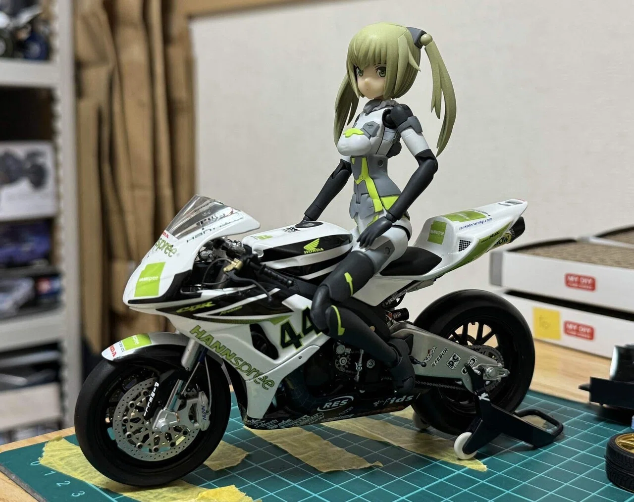 プライズフィギュアとプラモデルのコラボレーション｜スイートネイル