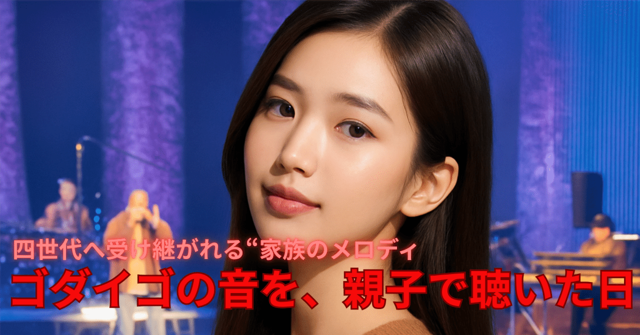 ゴダイゴの音を、親子で聴いた日。｜Shazzan