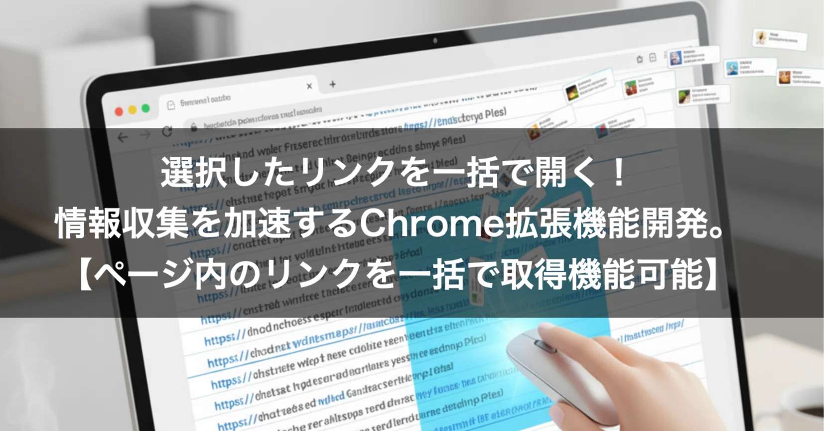 選択したリンクを一括で開く！情報収集を加速するChrome拡張機能開発