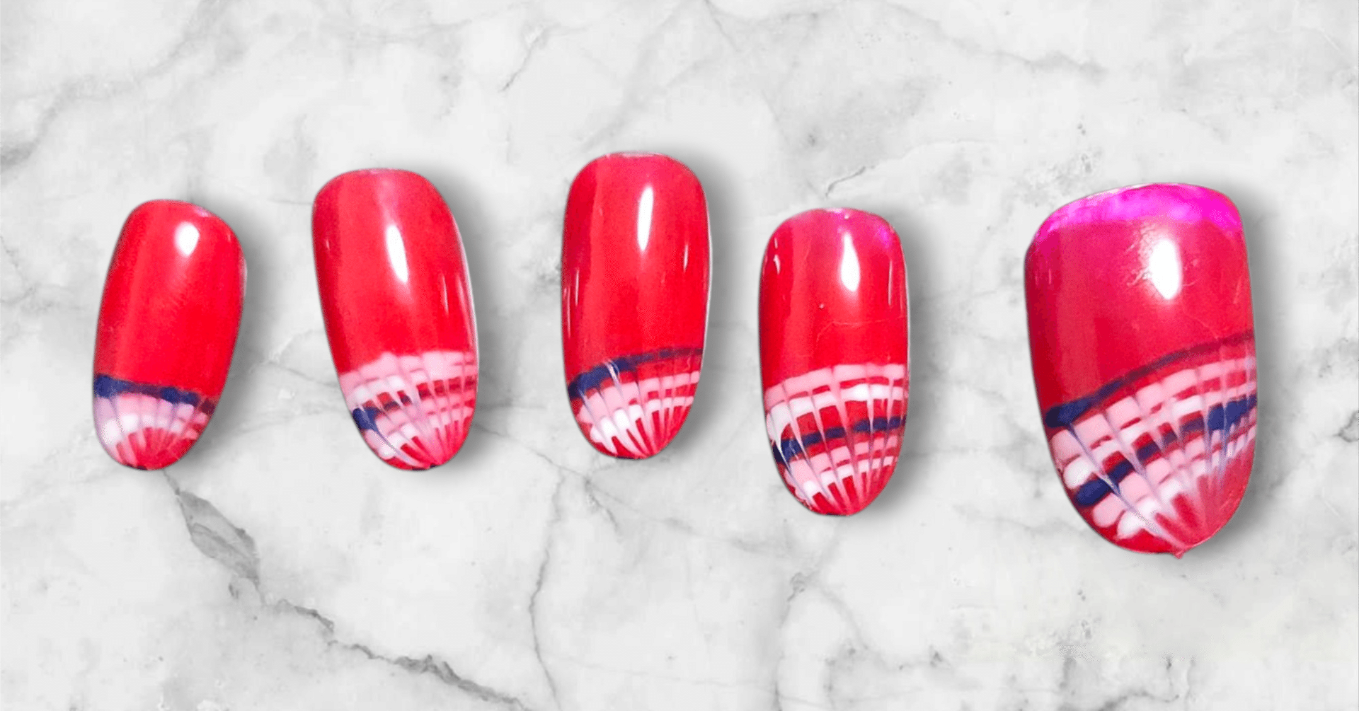 今週のジェルネイル検定準備】#7 ピーコック、できたら意外と楽しい