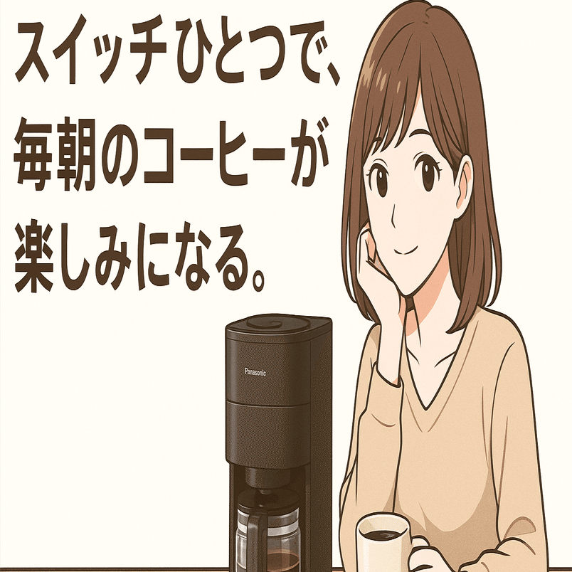 【新品未使用】Panasonic NC-A58-K コーヒーメーカー パナソニック、6種類の味わいを楽しめる全自動コーヒーメーカー「NC