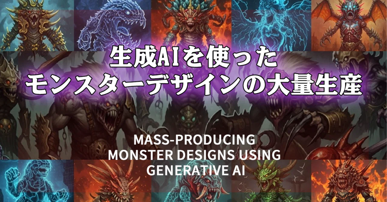 Revealing the Method for Mass-Producing Monster Designs with Generative ...
