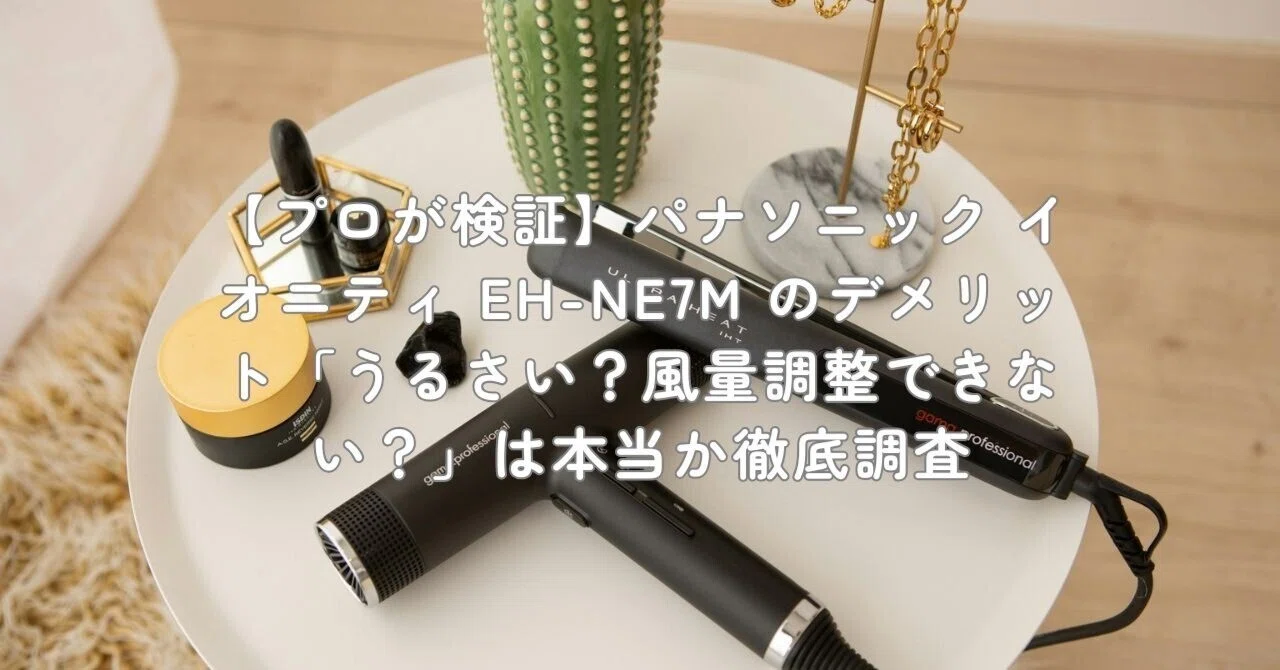 プロが検証】パナソニック イオニティ EH-NE7M のデメリット「うるさい