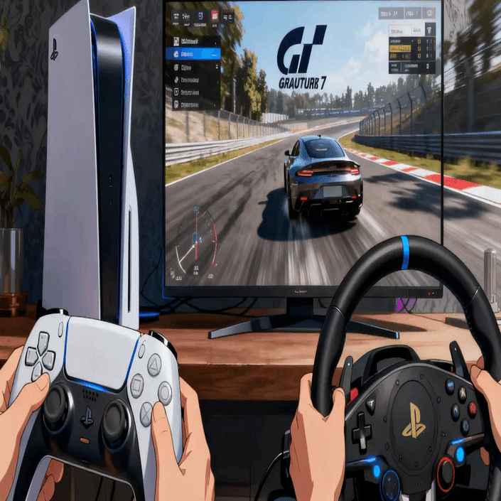 グランツーリスモ等のゲームコントローラになります。 GT7]純正高級PAD「DualSense Edge」でグランツーリスモ7をマニュアル