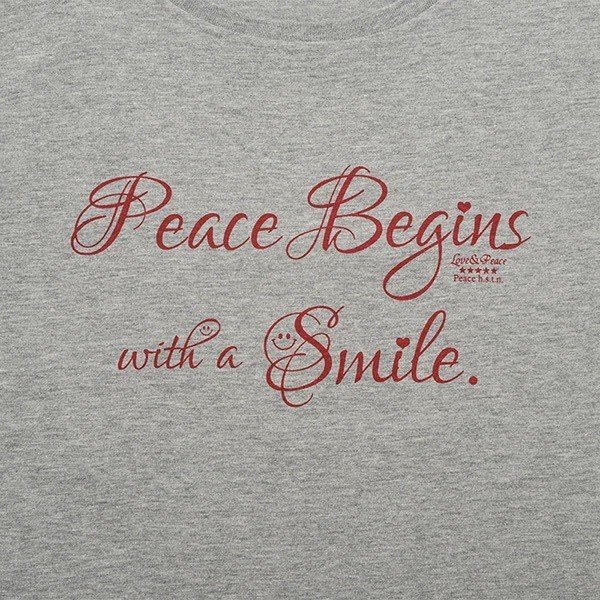 平和は微笑みから始まります Peacet Shirts Note 平和は微笑みから始まります Peacet Shirts Note
