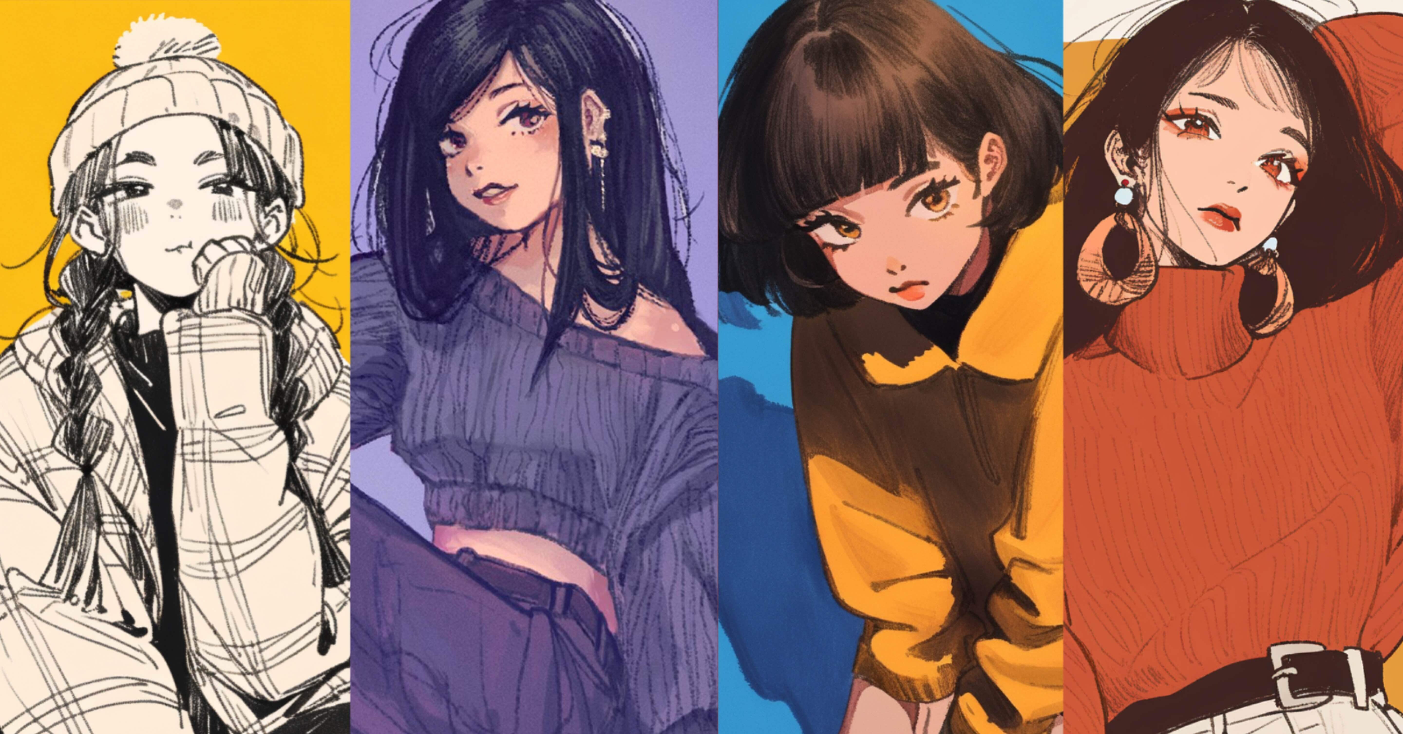 手描きイラスト 夜明けに美しいあなたを求めて 🎨 AI絵の中に潜む「ニセモノ」を見抜け！「AI絵擬態チャレンジ