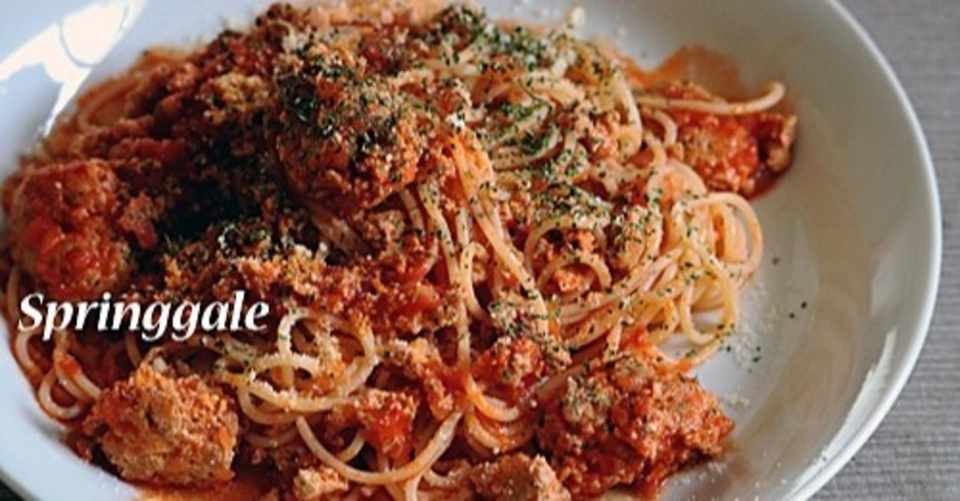 ミートボールのトマト風味パスタ ルパン三世カリオストロの城 はるかぜるりい Note