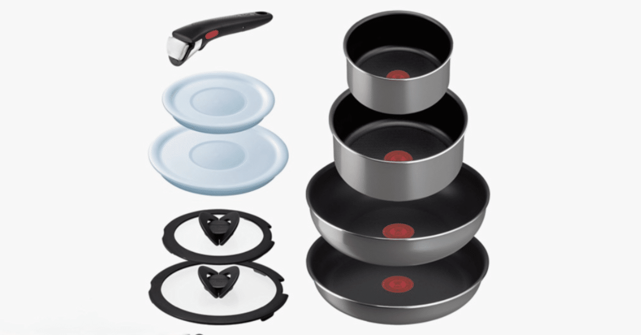 オンライン限定】ティファール 取っ手のとれる 鍋・フライパンセット 9