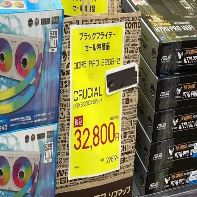 悲報】値上げしたのに特価品扱いになった「Crucial クルーシャル DDR5 