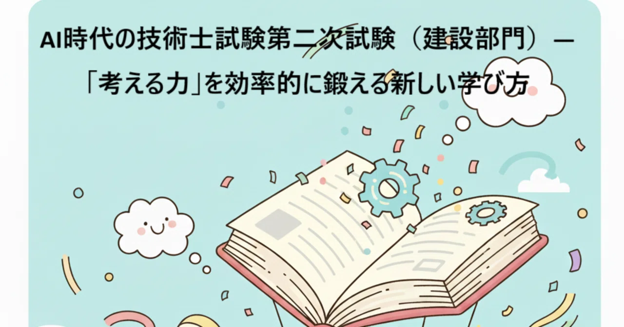 AI時代の技術士試験【建設部門】（第1回）国土交通白書×NotebookLM