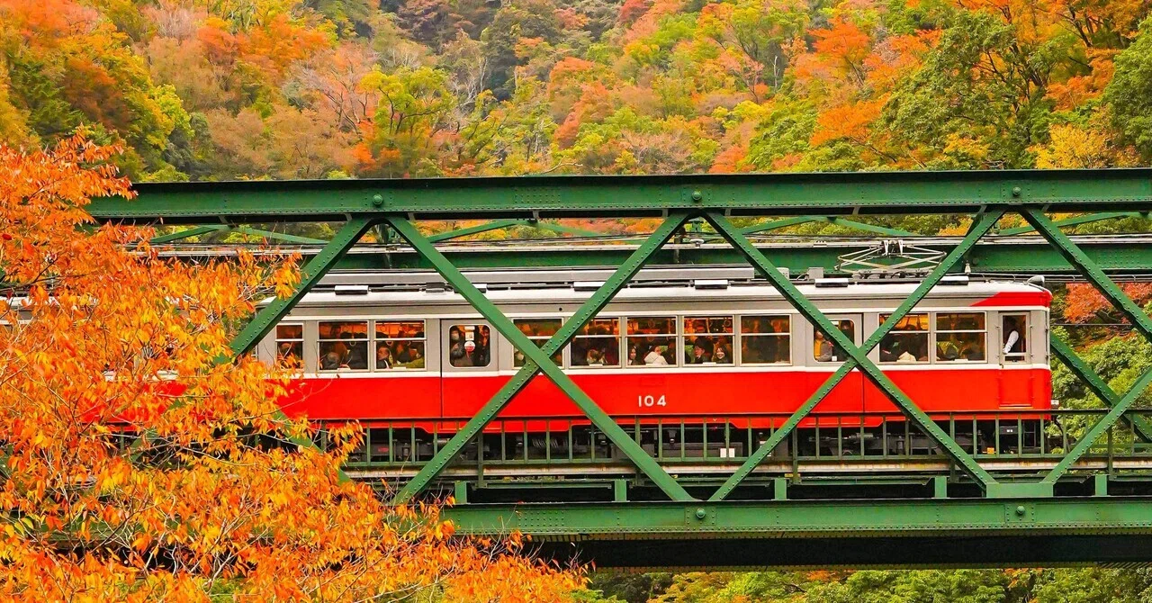 箱根登山鐵道(出山の鉄橋)